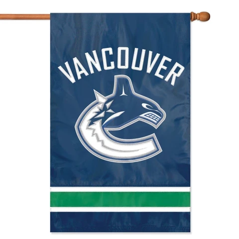 Vancouver Canucks 2 Sided Large Outdoor House Flag ManCave Must Cover