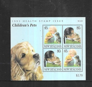 NEW ZEALAND 1993. HEALTH STAMPS. MINI SHEET. MINT FULL GUM. AS PER THE SCAN. - Picture 1 of 3