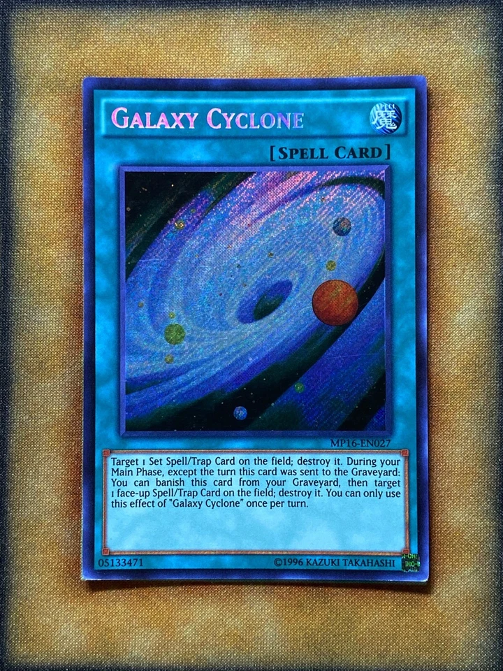 Yugioh Galaxy Cyclone MP16-EN027 Secret Rare NM - Image 1 of 1
