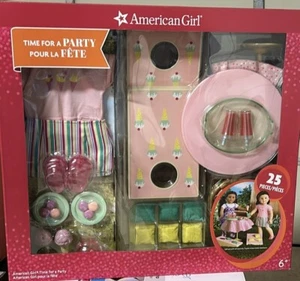 American Girl TIME FOR A PARTY! 25 Pieces Food Set Drink *NeW - Picture 1 of 1