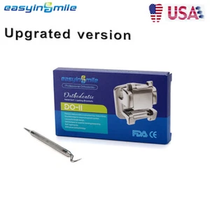 Easyinsmile Self Ligating Orthodontic Brackets Metal Braces MBT/ROTH W/ HOOK 022 - Picture 1 of 16