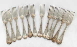 Christofle Rubans Clochettes 12 grandes fourchettes .Avant 1935 . - Bild 1 von 5