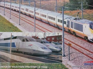 PLAKAT SNCF WIR LASSEN SIE DEN ZUG TGV CLAUDE PAUL bevorzugen - Bild 1 von 2