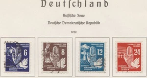 DDR 1950 MiNr. 276 - 279 Satz gestempelt : Frieden. - Bild 1 von 1