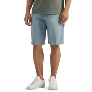 Wrangler Carpenter Jeansshorts Relaxed Fit Hammer Loop Herren Gr. 38 blau - Bild 1 von 10