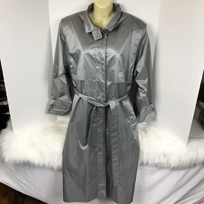 CPI Central Park International траншея дождя пальто олова серебро металлический женщин 6 - Изображение 1 из 4