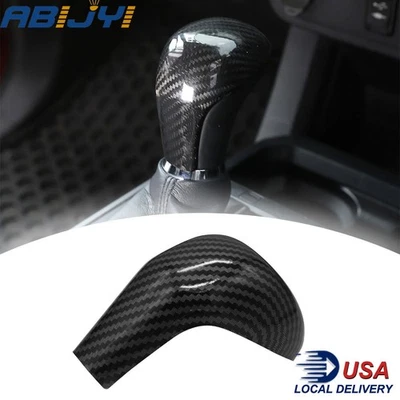 Botão de mudança de marchas tampa de cabeça acabamento fibra de carbono ABS para Toyota Land Cruiser Hilux - Imagem 1 de 4