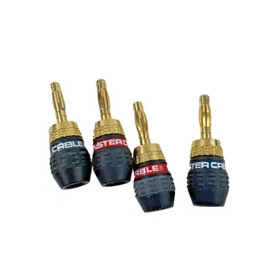 Monster Cable QuickLock MKII Gold Bananenstecker - 2 Paar - Abschlussstecker - Bild 1 von 4
