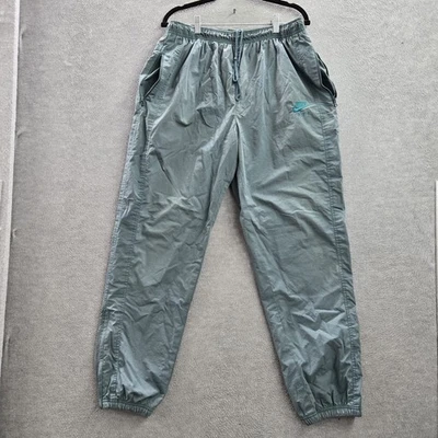 Nike Air Hombres Ropa Activa Pantalones L Verde Logo Bordado Jogger Y2K Foto 1 de 4