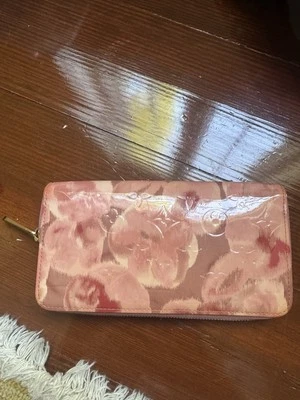 Бумажник женский Louis Vuitton Ikat розовый цветочный на молнии вокруг   - Изображение 1 из 4