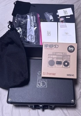 Pixel Turntable Hip Hop 50th Anniversary Edition, RARE, W/records & Accessories - Image 1 of 4