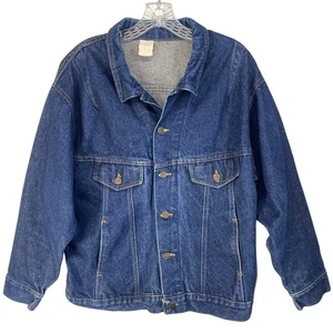 Vintage Jeansjacke Herren XL Blau Trucker Jeansmantel 90er USA - Bild 1 von 10