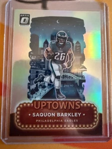 2024 Panini Donruss Optic Football SAQUON BARKLEY Silver Prizm SP Uptowns #17 - Foto 1 di 4