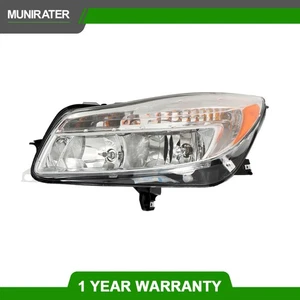 Driver/Left Headlamp For Buick Regal 2011-2013 Headlight Halogen Chrome Clear - Picture 1 of 12