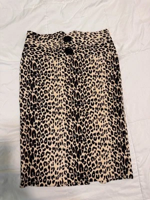 Falda midi lápiz con estampado de guepardo Y2K para mujer  Foto 1 de 4