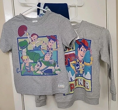 Disney Store Pixar Toy Story Niños Sudadera y Camisa Conjunto En M y Pantalones Talla 7/8 Foto 1 de 4