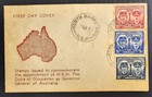 1945 Australia Set Duke&Duchess Gloucester Stamps on FDC Nth Bankstown