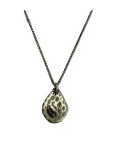Plate Necklace Feather Engraving Tataki Sv925 Slv With Top Men S IZv97 - Picture 1 of 5