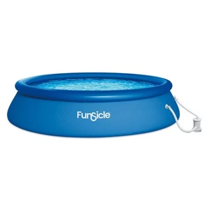 Funsicle 12' x 36" QuickSet Inflatable Ring Top Outdoor Above Ground Pool w/Pump - Picture 1 of 7