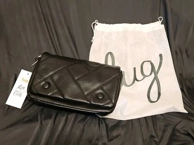 Bolso Bandolera/Hombro Lug Piccolo Clásico de Cuero Vegano Negro Nuevo con Etiquetas Foto 1 de 4