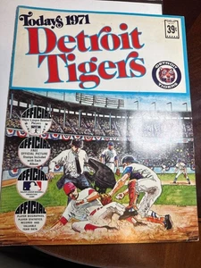 Heutiger 1971 Detroit Tigers offizieller Baseball Team Spielplan/Story Magazin 28-84 - Bild 1 von 3