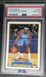 2003-04 TOPPS CARMELO ANTHONY #223 ROOKIE CARD 🔥 PSA 10 💎 GEM MINT 📈 - Picture 1 of 2