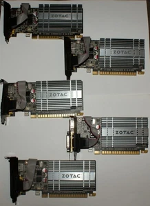Restposten 5 Zotac Nvidia GF 210 VGA/DVI/HDMI 1GB PCIE Low Profile Grafikkarten - Bild 1 von 6