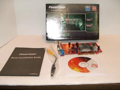 Power Color ATI 9250 AGP Video Graphics Card 256MB 128Bit - Image 1 of 3