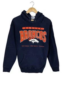 Vintage 90's Pro Player Denver Broncos NFL Logo Hoodie Size Large - Picture 1 of 3