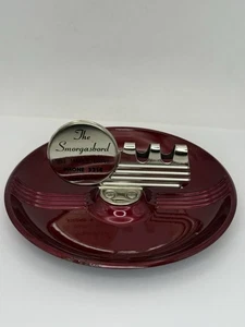 Vtg Pressed Steel Art Deco Advertising Sample Ashtray The Smorgasbord - Picture 1 of 24