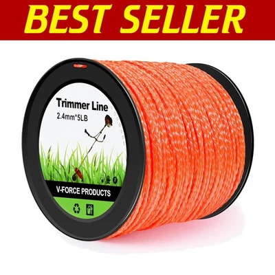 Durable 5 LB 0.095" Twisted Weed Eater String Trimmer Line - 1640 FT Length - Image 1 of 4