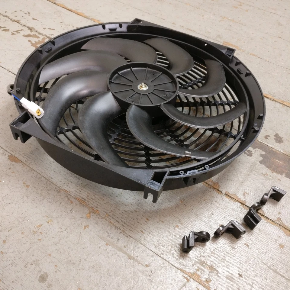 1938 Plymouth Roadking 14 Inch Super Duty Radiator Fan racing 12v cooling - Image 1 of 4