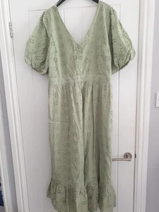 Broderie Anglaise Dress Size 16 - Picture 1 of 4