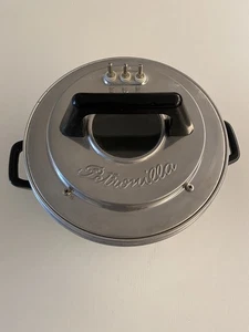 PETRONILLA PENTOLA FORNO ALLUMINIO VINTAGE 220V ANNI '60 '70 SENZA ALIMENTAZIONE - Picture 1 of 7