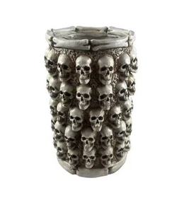 MINI SKULLS VASE Halloween Tabletop Decoration NEW - Picture 1 of 3