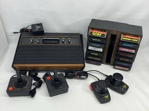 Atari 2600 Console Bundle With Game Case Tested - Picture 1 of 10