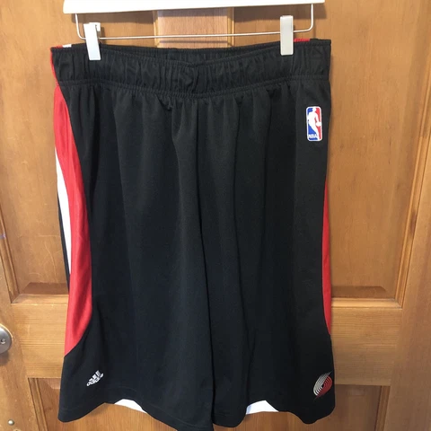 Adidas portland trailblazers basketball shorts Vintage Long Y2K Large Black Cover