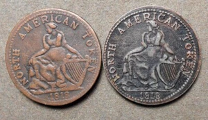C753 2-Quincy IL: Morman Mfg. Co. North American Token Rulau E-Med-33 & 34 - Picture 1 of 2