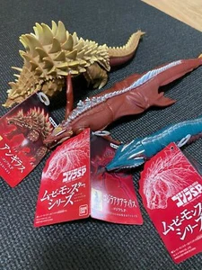Movie Monster Series Godzilla Aquatilis Anguirus Manda Soft Vinyl Figure 3 Set - Picture 1 of 12