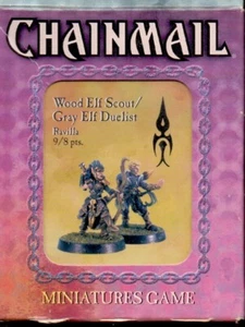 AD&D CHAINMAIL BLISTER 88707 WOOD ELF SCOUT / GRAY ELF DUELIST 2 FIGURINES - Imagen 1 de 1