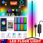 Modern Smart Led Rgb Corner Floor Lamp Dimmable With Remote Control Living Room