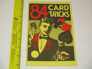 Libro de trucos de 84 cartas - Aprende trucos de magia con mazo de cartas regulares, juego de manos - Imagen 1 de 4