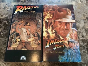 Raiders Of The Lost Ark Indiana Jones And the Temple of Doom VHS Tapes - Picture 1 of 16