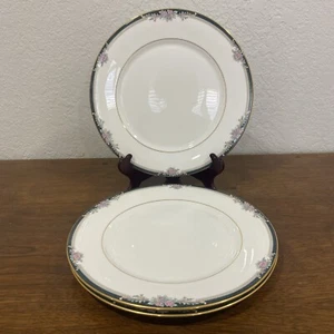 Lenox Alyssa Speiseteller 3er Set 10 7/8" Neuwertig Vintage Bone China GOLDRAND - Bild 1 von 14
