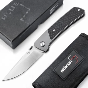 BOKER  PLUS® Conductor Pocket Knife 3.35" S35VN Blade Titanium Handle - 01BO514 - Picture 1 of 9