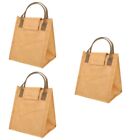  Set of 3 Bento Bag Cooler Lunch Bags Insulated Carrying Tote Bin Ice