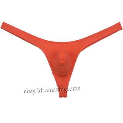 Men Modal Thongs Bikini Underwear G-string Jockstrap Guy Hipster T-back 8 Colors - Image 1 of 4