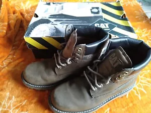 Mens Colorado Caterpillar Boots Khaki Size 7 UK, 8 USA, 41 EUR Wide Width - Foto 1 di 9