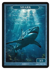 Shark Token  Givememana Tokens Series 2  Magic the Gathering MTG - Picture 1 of 2