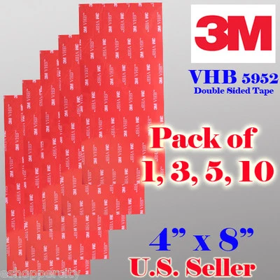 3M VHB Double Sided Foam Adhesive Sheet Tape 5952 Automotive Mounting 5952 Gopro - Image 1 of 4
